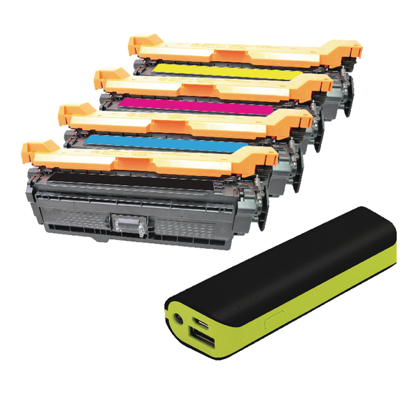 Q-Connect HP Color Laserjet M551 toner FOC Reviva 2000mAH Powerbank OB833018 Q-Connect HP Color Laserjet M551 toner FOC Reviva 2000mAH Powerbank OB833018