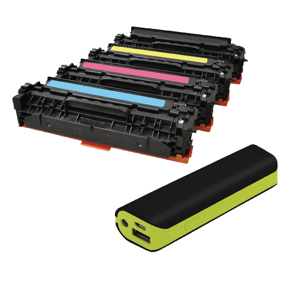 Q-Connect HP Color Laserjet M476 toner FOC Reviva 2000mAH Powerbank OB833019 Q-Connect HP Color Laserjet M476 toner FOC Reviva 2000mAH Powerbank OB833019