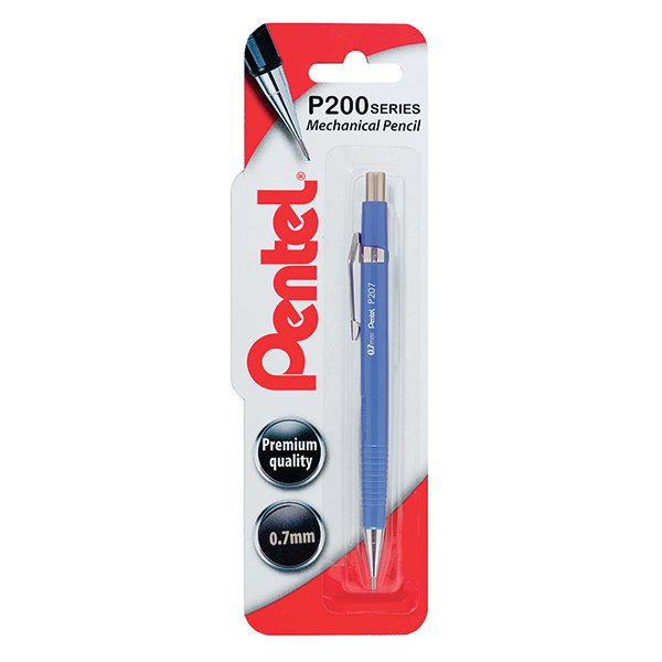Pentel P200 Automatic Pencil Medium 0.7mm Blue Barrel XP207 Pentel P200 Automatic Pencil Medium 0.7mm Blue Barrel XP207