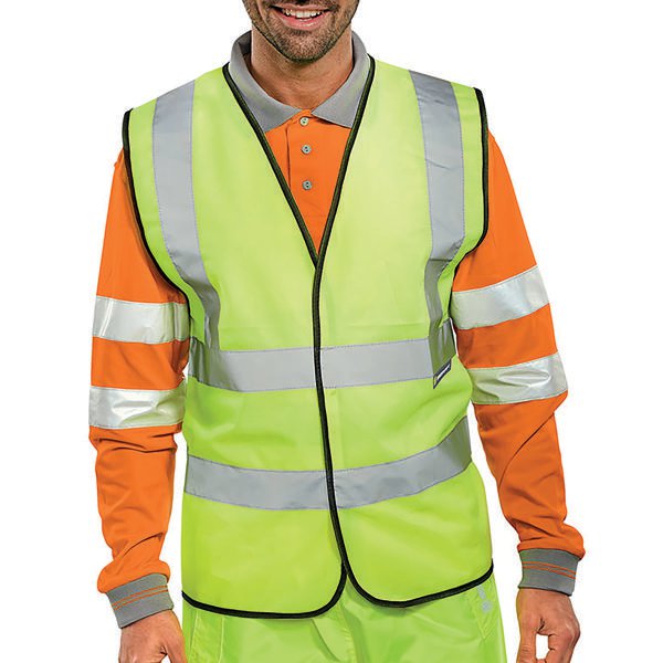 Hi-Viz Vest S/Yellow EN ISO 20471 XL WCENGXL Hi-Viz Vest S/Yellow EN ISO 20471 XL WCENGXL