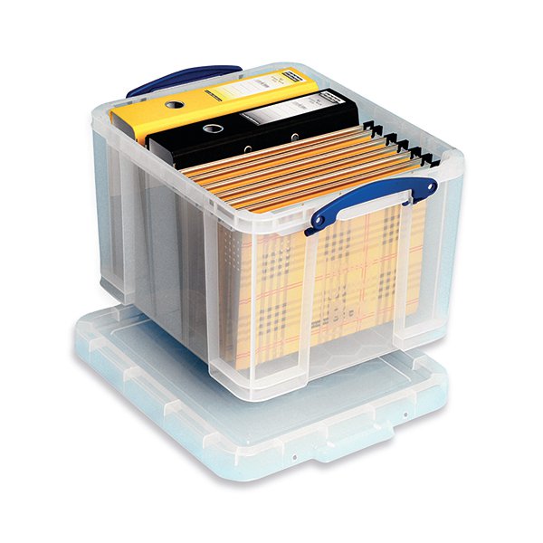 Really Useful Clear 35 litre Plastic Storage Box 35C Really Useful Clear 35 litre Plastic Storage Box 35C