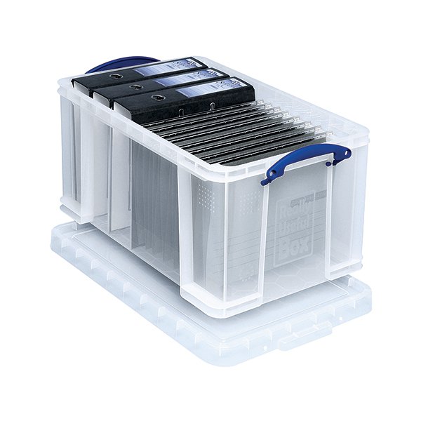 Really Useful Clear 48L Plastic Storage Box 600x400x310mm 48C Really Useful Clear 48L Plastic Storage Box 600x400x310mm 48C