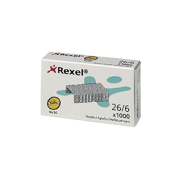 Rexel Staples No.56 6mm (Pack of 1000) 6131 Rexel Staples No.56 6mm (Pack of 1000) 6131