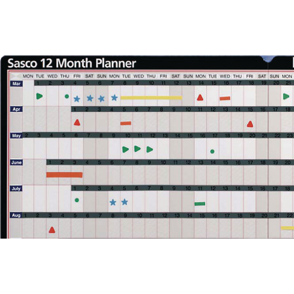 Sasco 12 Month Planner Unmounted 12MPU 20007 Sasco 12 Month Planner Unmounted 12MPU 20007