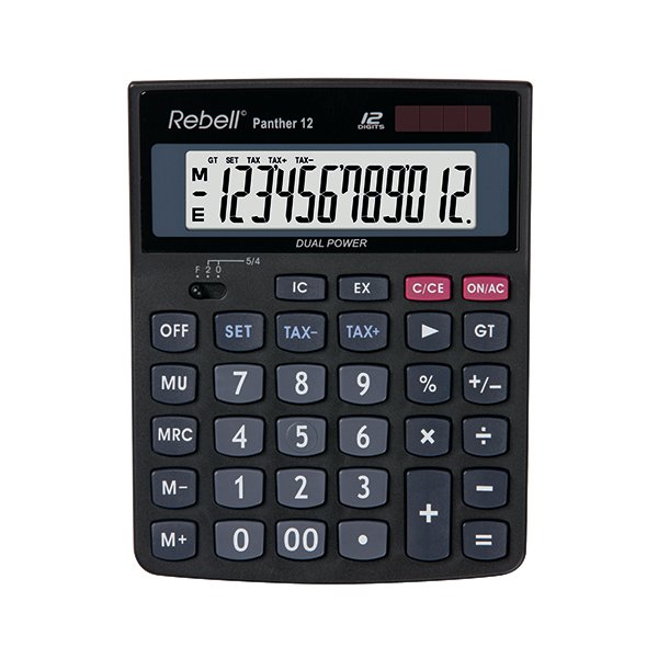 Rebell Panther 12 BX Desktop Calculator RE-PANTHER 12 BX Rebell Panther 12 BX Desktop Calculator RE-PANTHER 12 BX