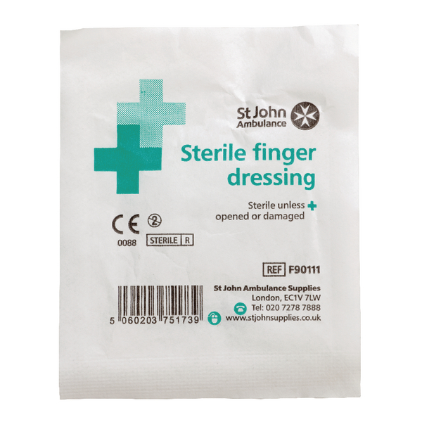 St John Ambulance Finger Dressing 35x35mm F90111 St John Ambulance Finger Dressing 35x35mm F90111