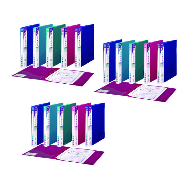 Snopake 2 Ring Binder Electra A4 25mm Assorted 3 For 2 (Pack of 20 + 10) SK812401 Snopake 2 Ring Binder Electra A4 25mm Assorted 3 For 2 (Pack of 20 + 10) SK812401