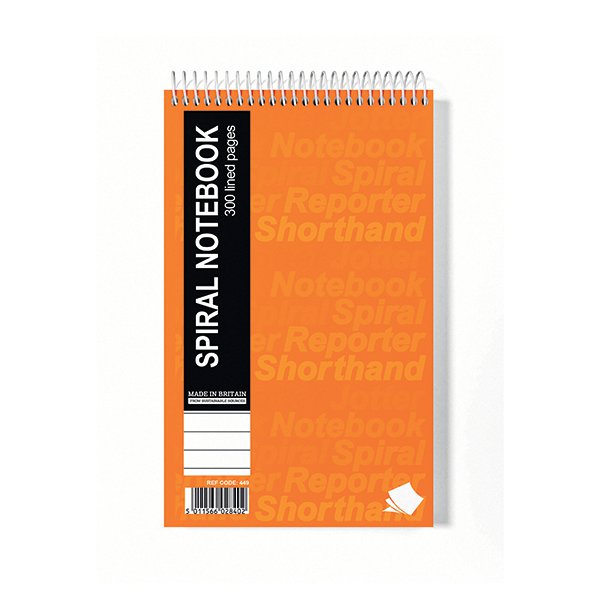 Silvine Feint Ruled Spiral Bound Shorthand Notebook 300 Pages 127x203mm (Pack of 6) 449 Silvine Feint Ruled Spiral Bound Shorthand Notebook 300 Pages 127x203mm (Pack of 6) 449