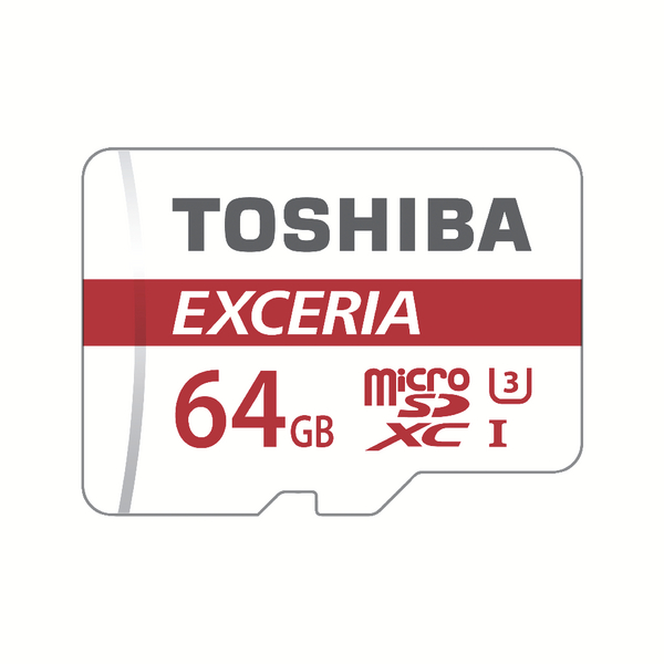 Toshiba Exceria M302 MicroSDXC+SD Adapter Class 10 64GB THN-M302R0640EA Toshiba Exceria M302 MicroSDXC+SD Adapter Class 10 64GB THN-M302R0640EA