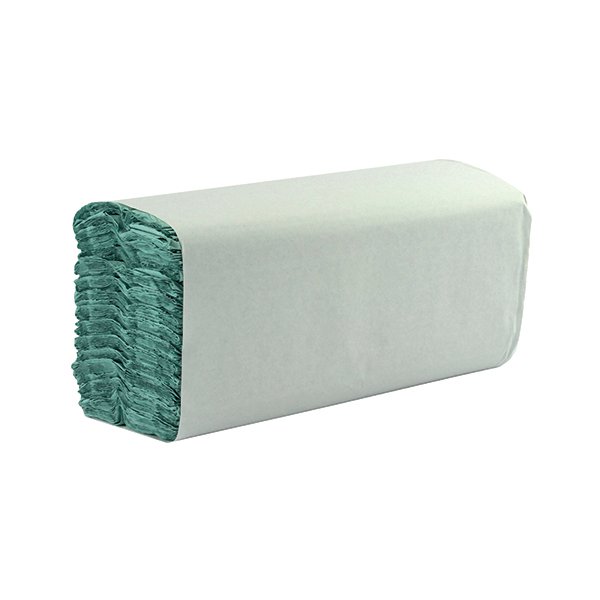 1-Ply Green C-Fold Hand Towels (Pack of 2850) WX43094 1-Ply Green C-Fold Hand Towels (Pack of 2850) WX43094