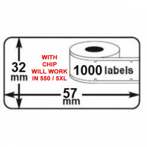 Compatible+Dymo+11354+Label+WITH+CHIP+%28WILL+WORK+IN+550+%2F+5XL%29